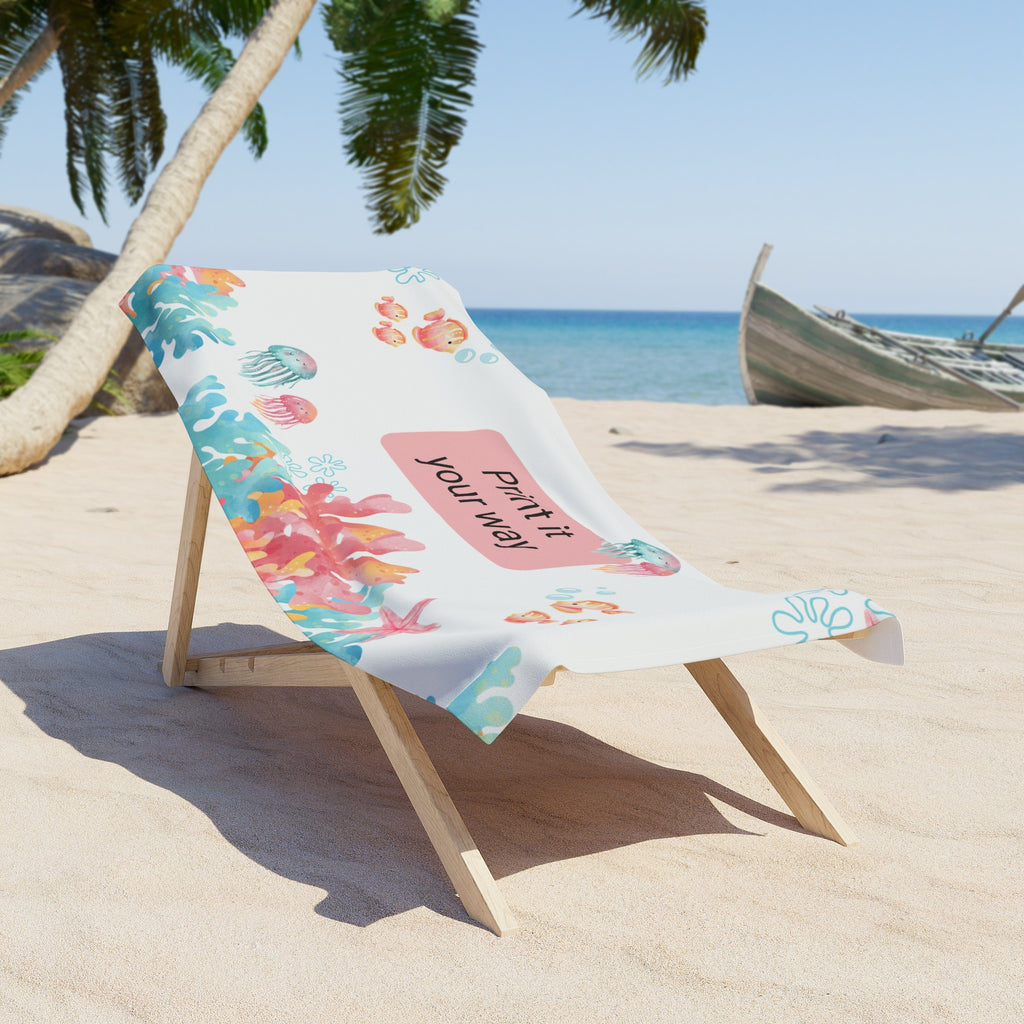 Personalizeble Ocean Beach Towel