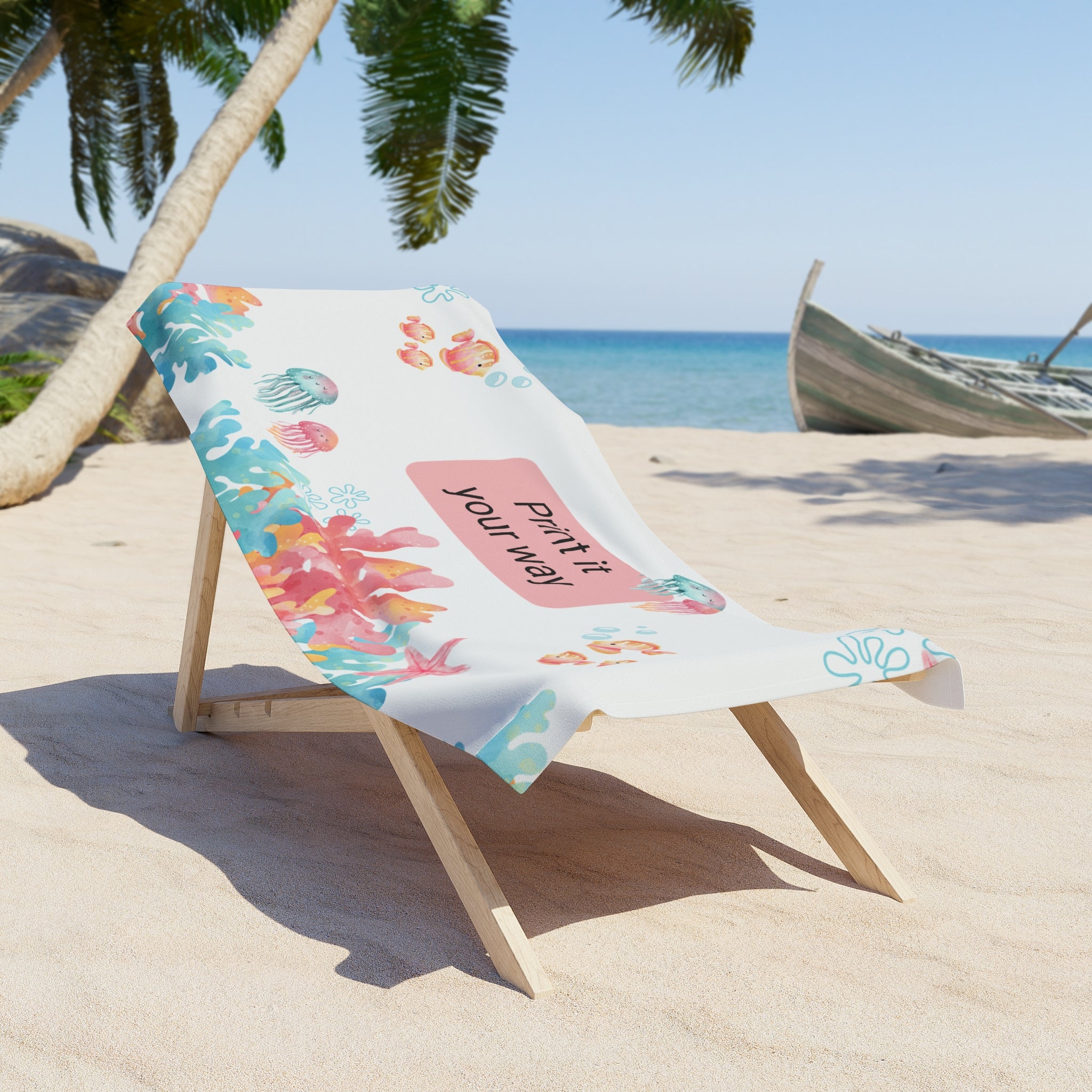 Personalizeble Ocean Beach Towel
