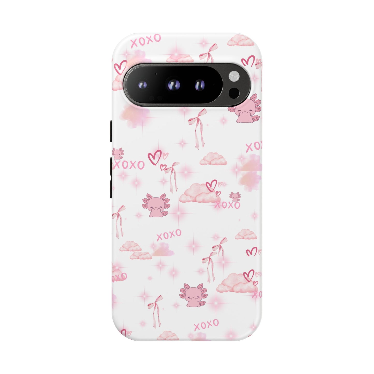 Pink clouds phone case