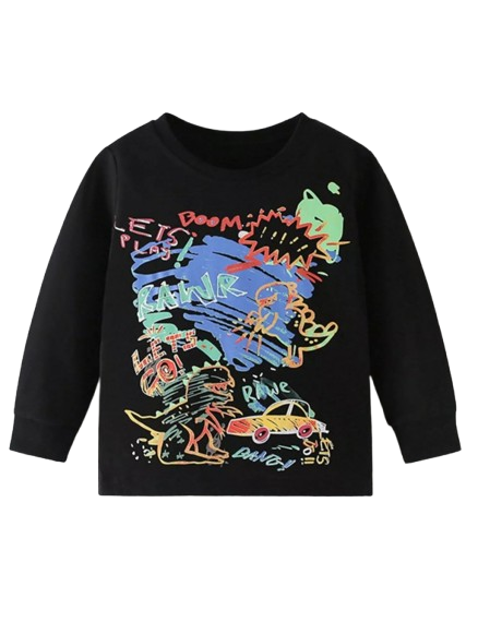 Children's Graphic Long Sleeve T-Shirt