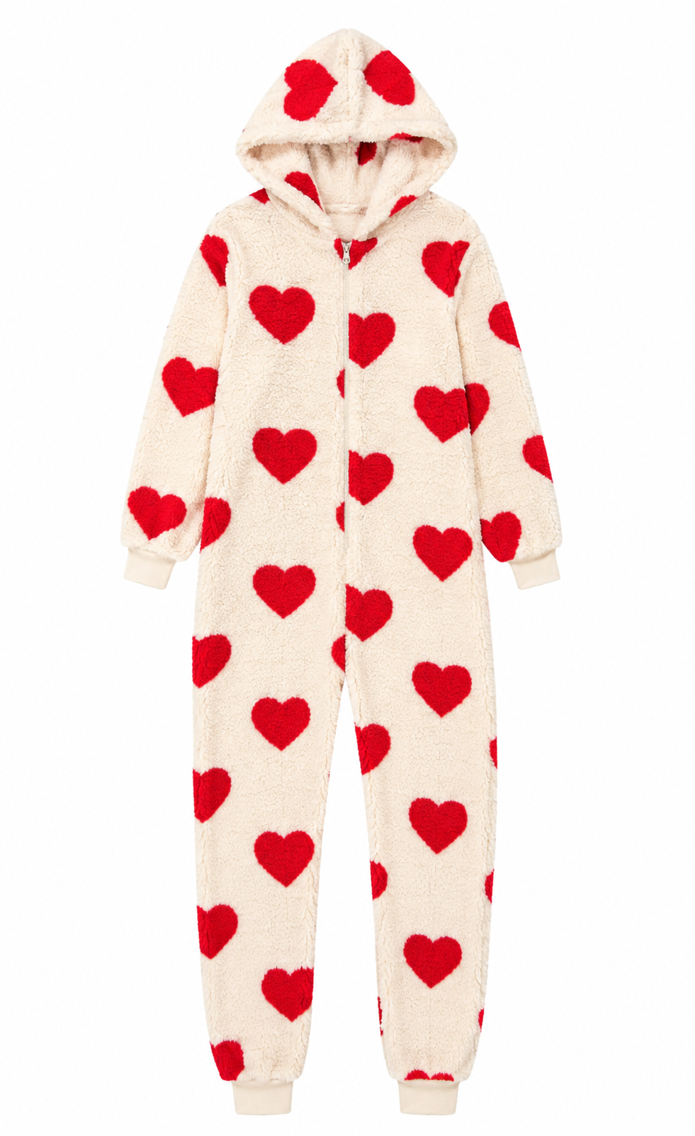 Fluffy Hartjes Onesie