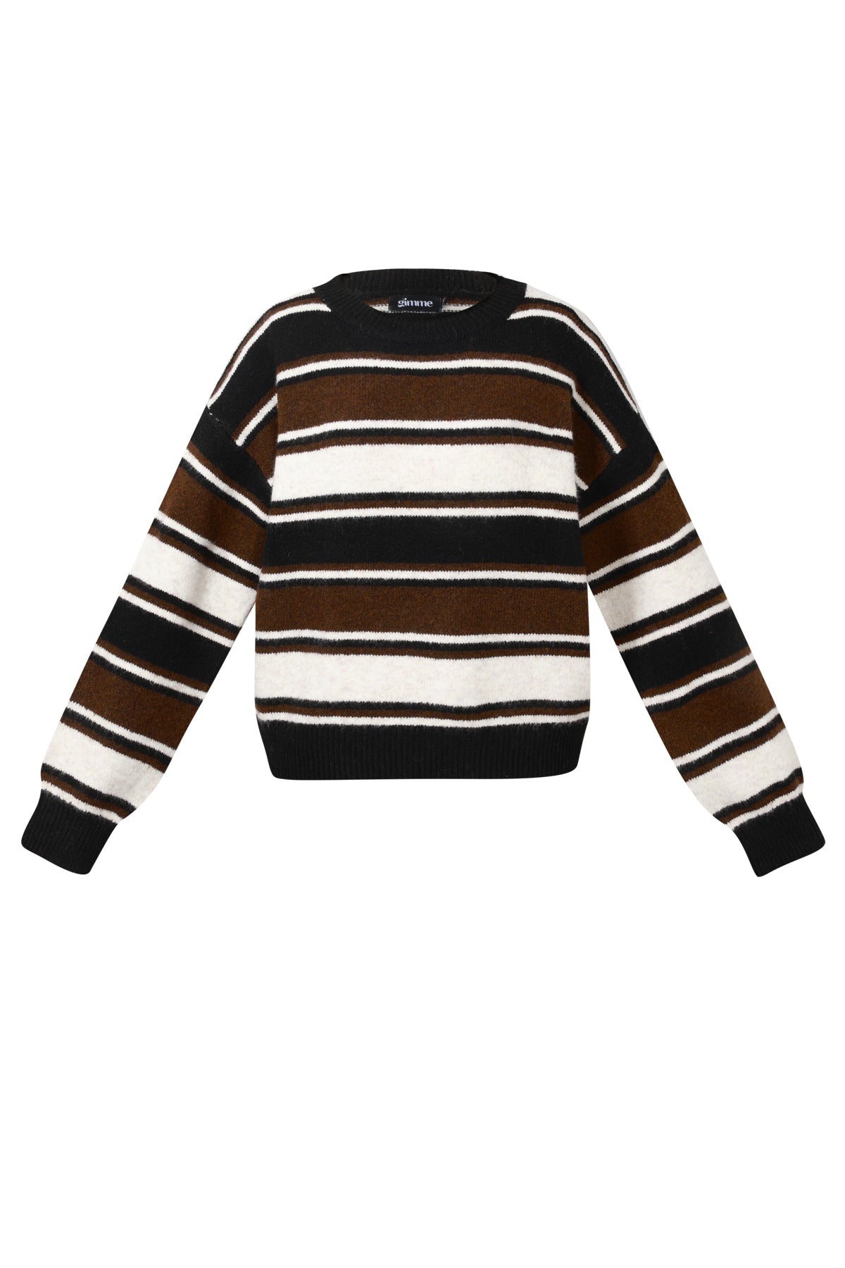 Polyester fiber (polyester) Knit sweaters Stripes Casual Fall/Winter  Clothes