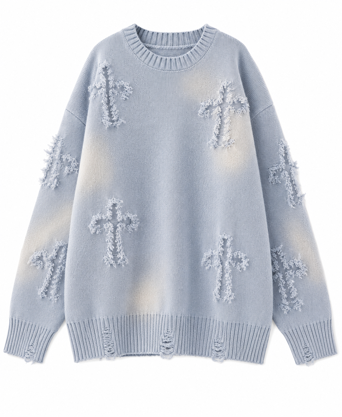 Plus Size Kruis Trui