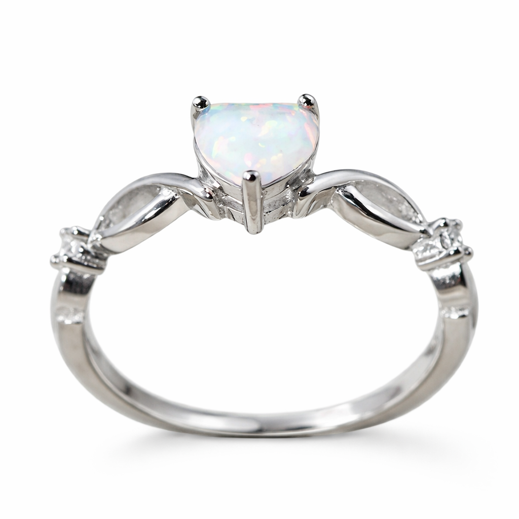 Hartjes Ring, 925 Sterling Zilver